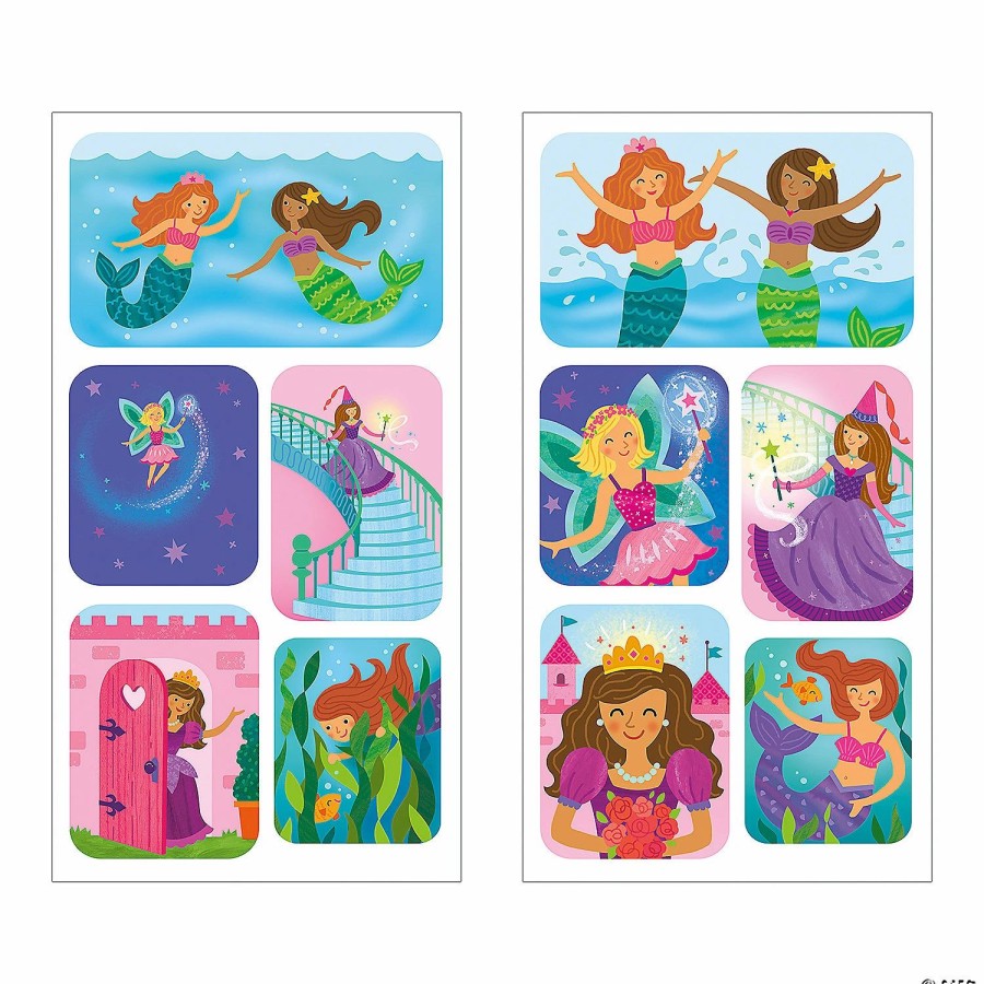 Creative Activities * | Mw Princess, Fairy & Mermaid Flicker Stickers: Pack Of 12