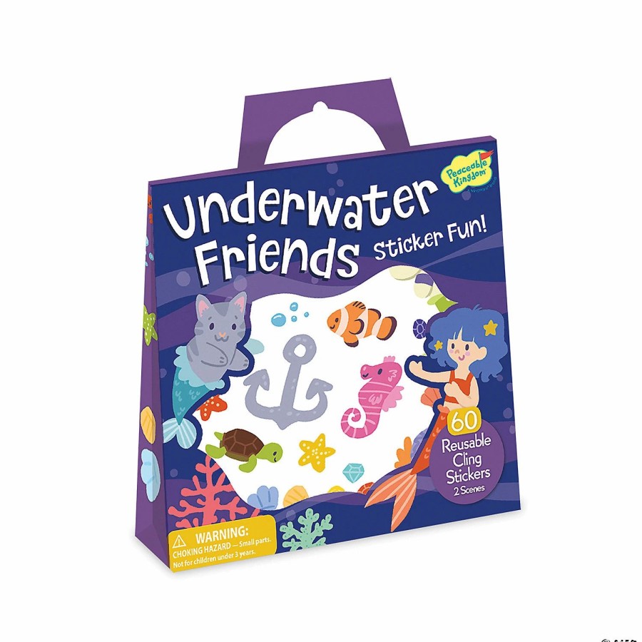 Creative Activities * | Mw Underwater Friends Reusable Sticker Tote