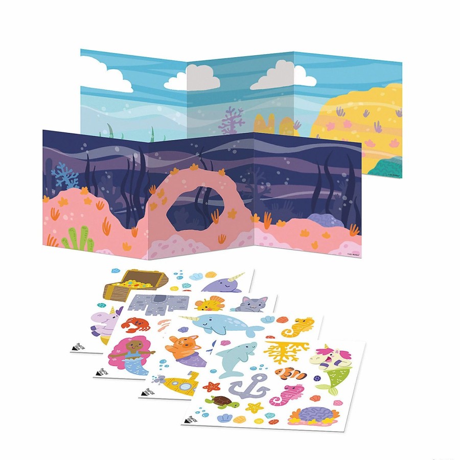 Creative Activities * | Mw Underwater Friends Reusable Sticker Tote