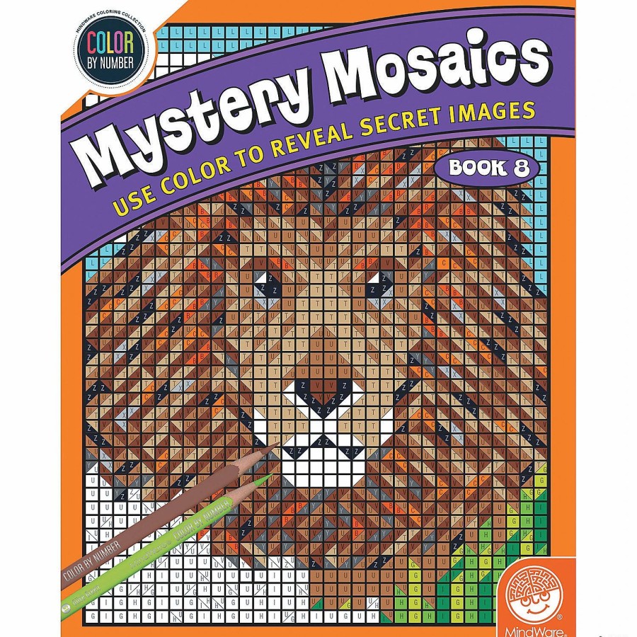 Creative Activities * | Mw Color By Number Mystery Mosaics: Book 8