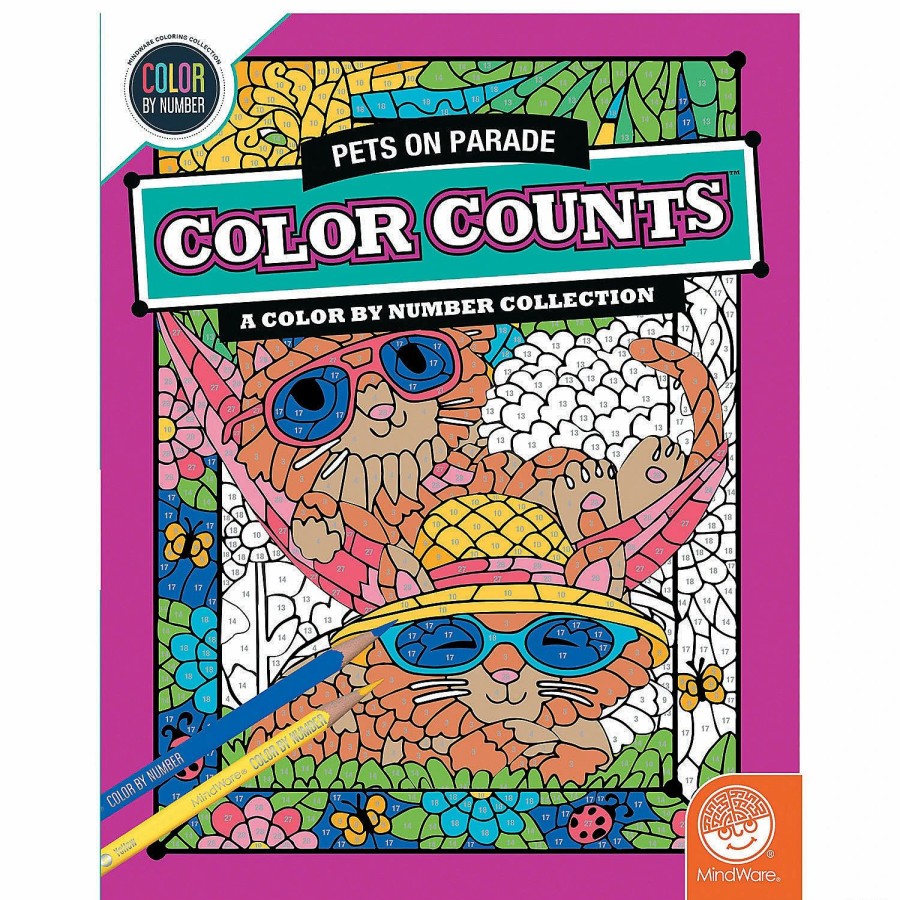 Creative Activities * | Mw Color By Number Color Counts: Pets On Parade