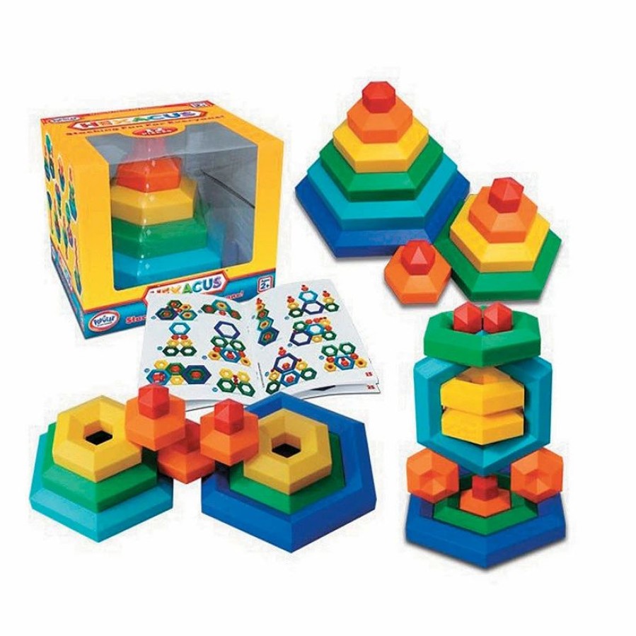 Early Learning * | Mw Popular Playthings Hexacus Stacking Set, 12 Pieces