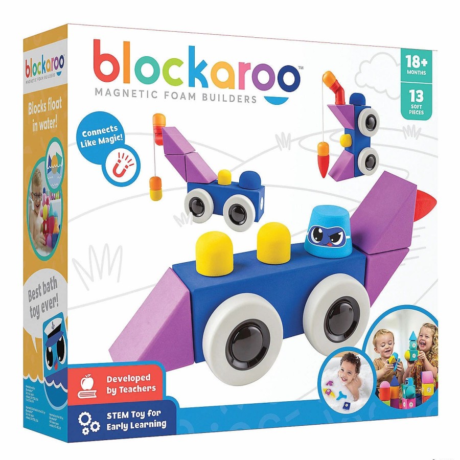 Early Learning * | Mw Blockaroo Deluxe 13-Piece Roadster